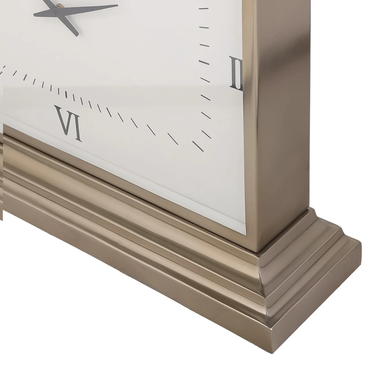 Libra Interiors Latham Brass Clock - Large - Image 5