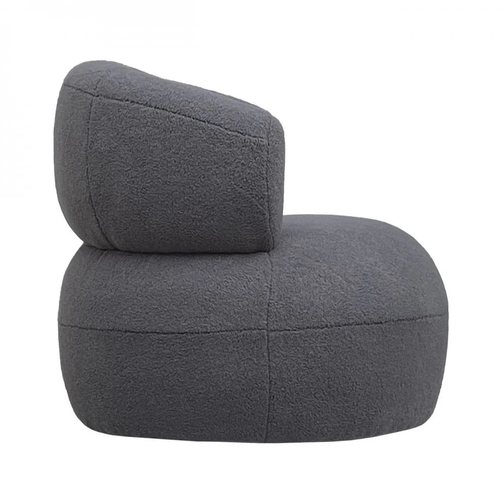 Libra Interiors Luna Occasional Chair – Grey Boucle - Image 3