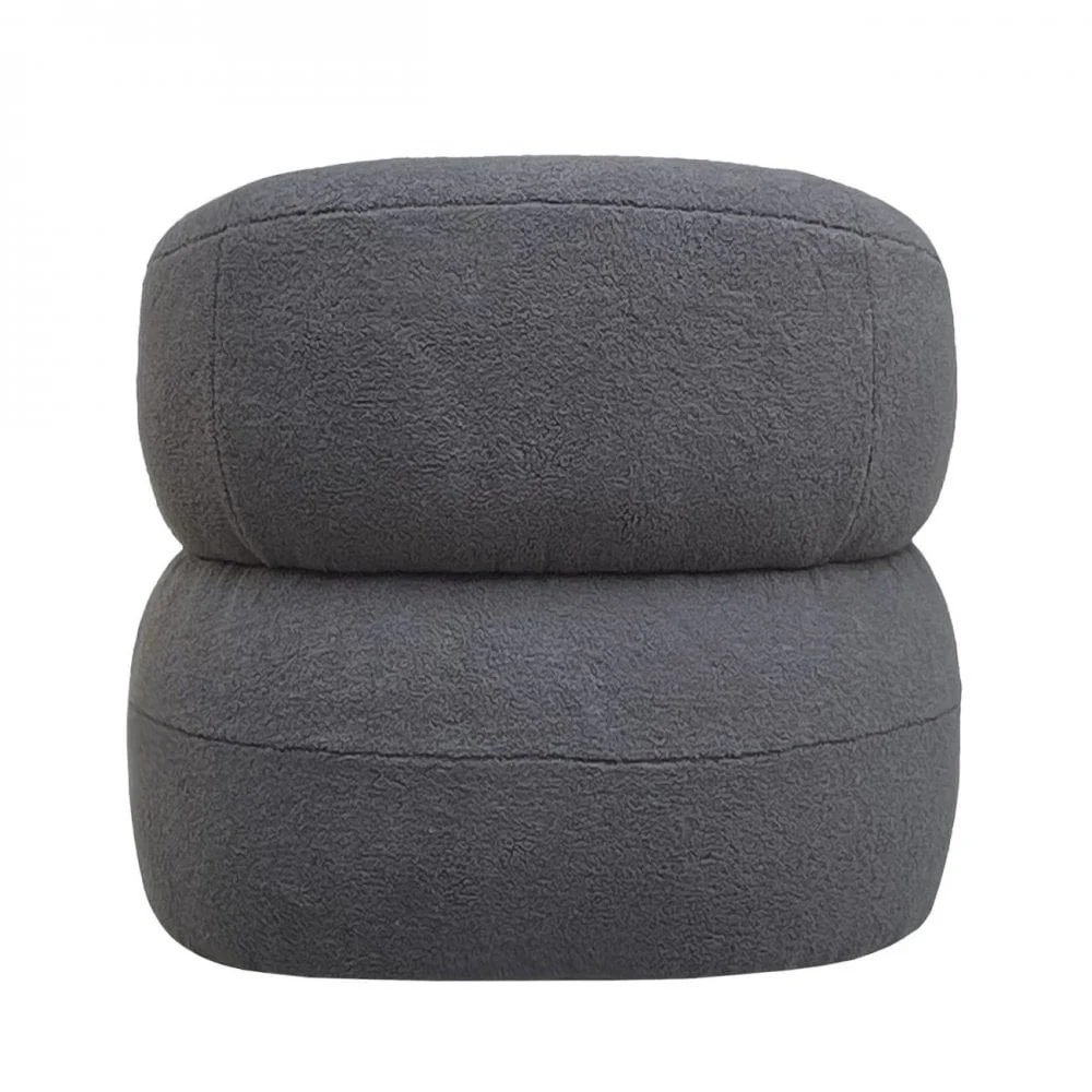 Libra Interiors Luna Occasional Chair – Grey Boucle - Image 4