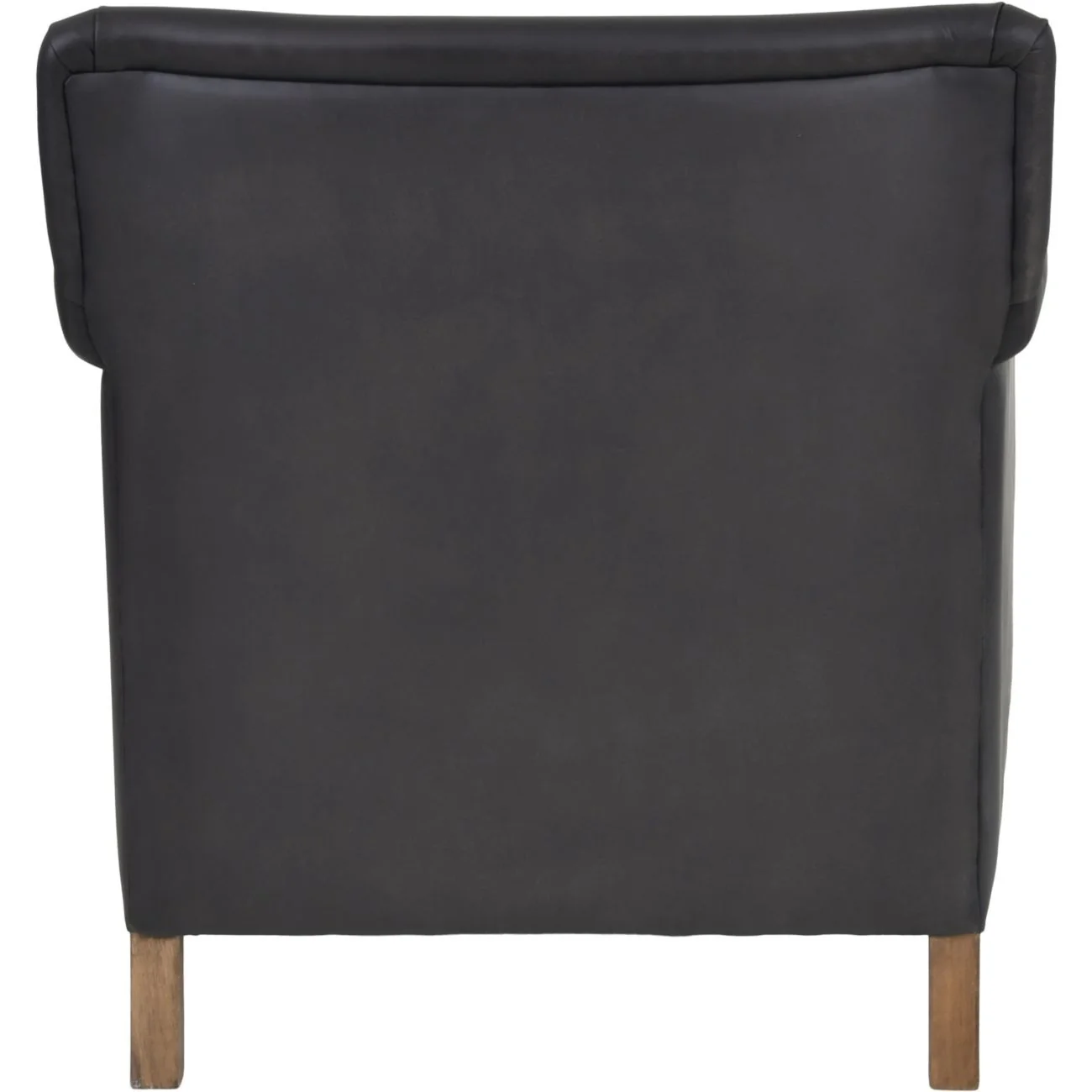 Libra Interiors Lytham Armchair – Black Leather - Image 3