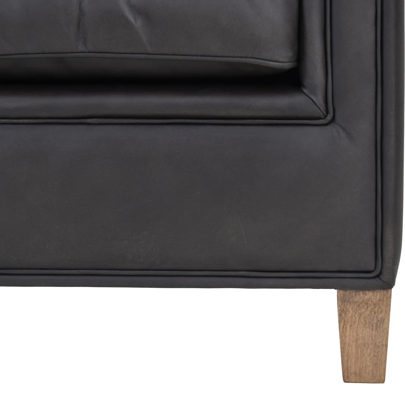 Libra Interiors Lytham Armchair – Black Leather - Image 5
