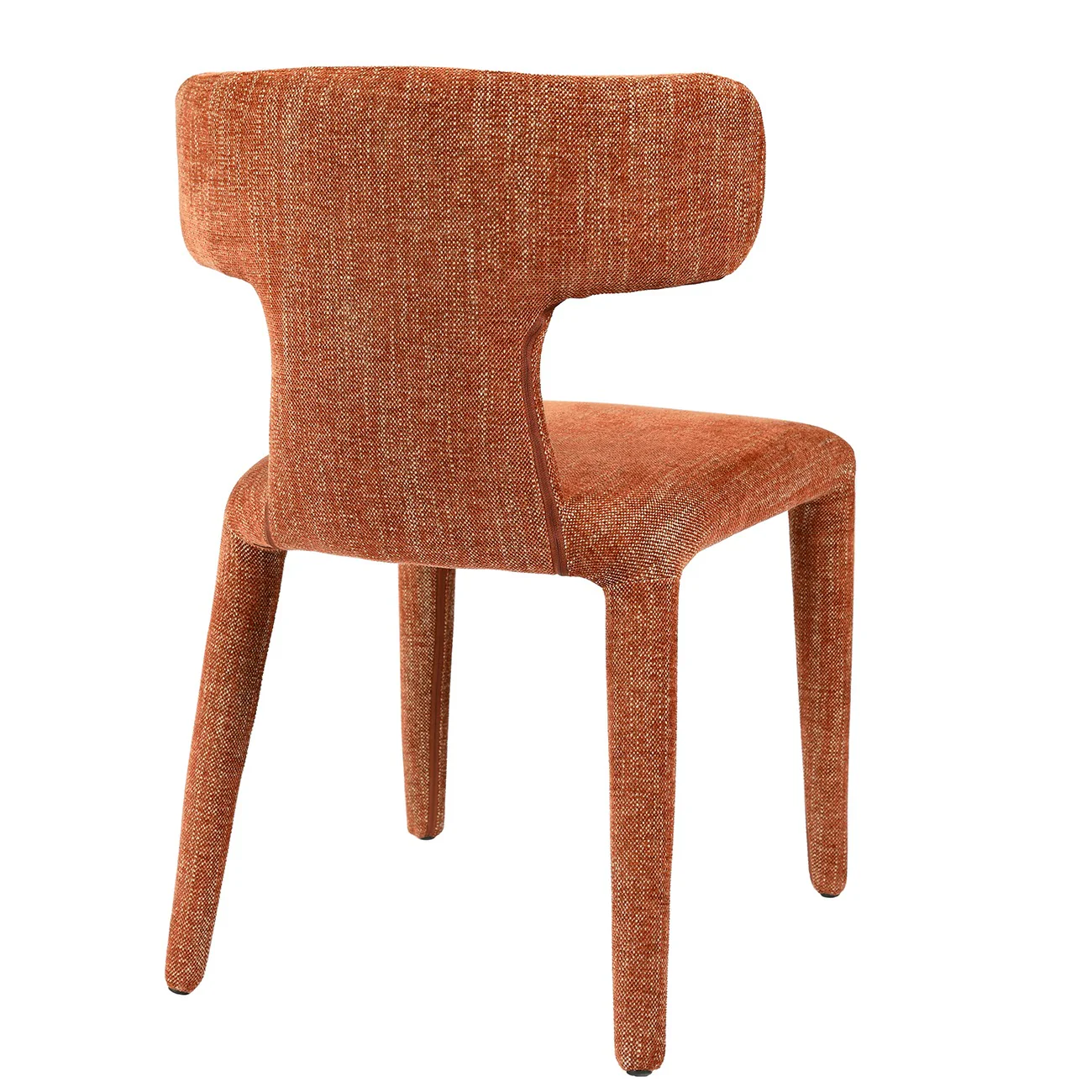Libra Interiors Milo Curved Back Dining Chair – Brown - Image 4