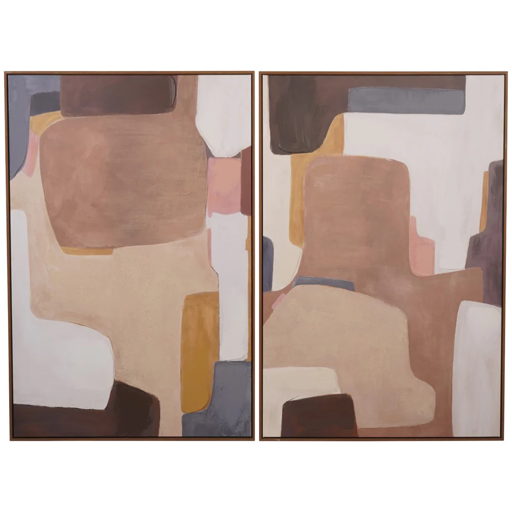 Libra Interiors Modern Abstract Wall Art – Set of 2