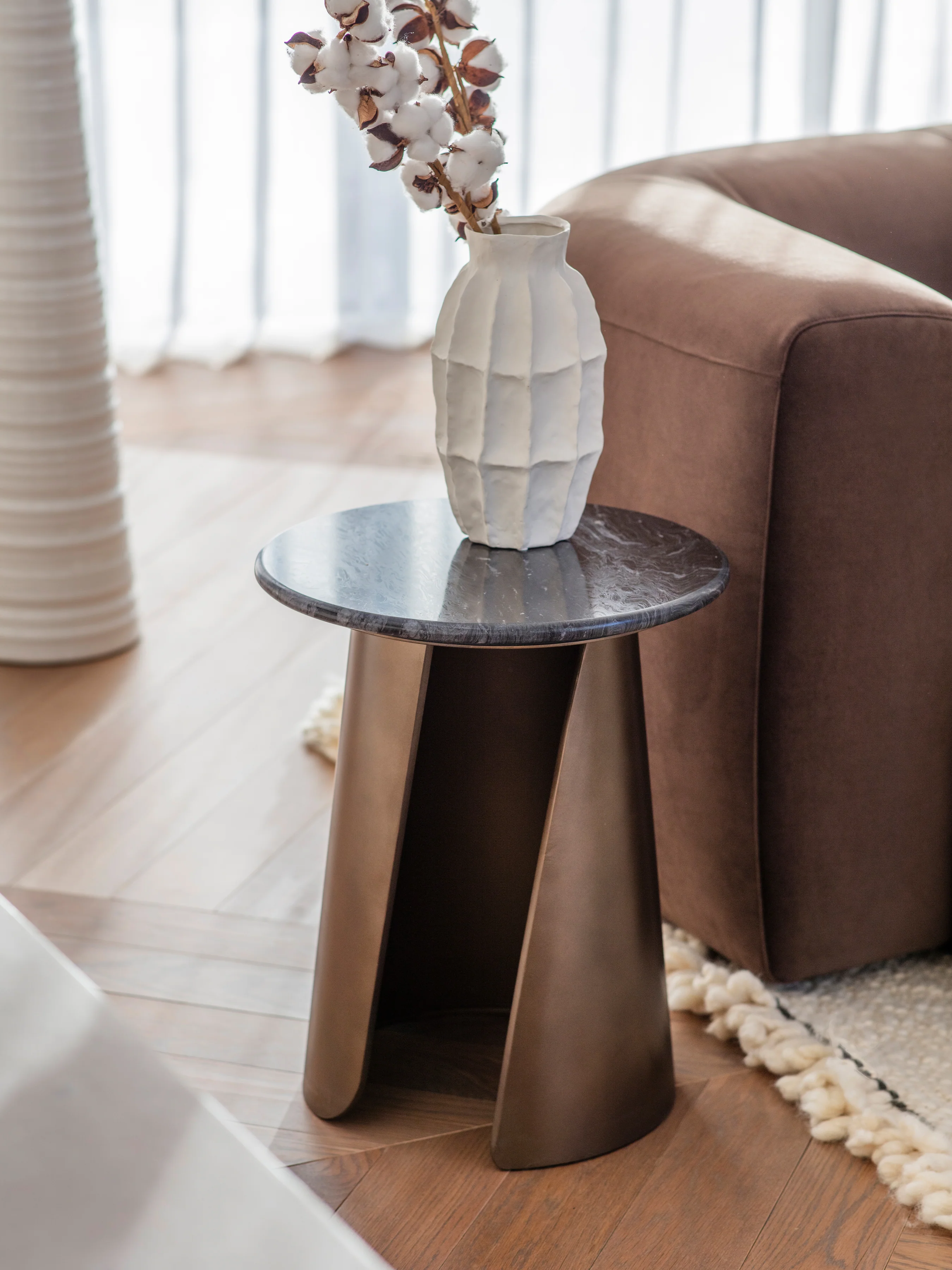 Libra Interiors Newton Crescent Side Table - Image 4