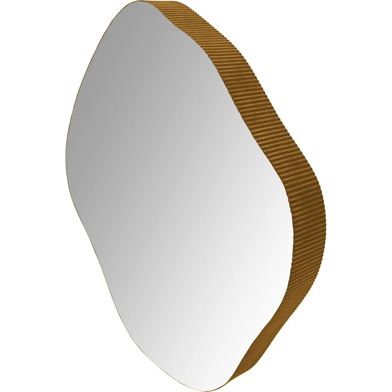 Libra Interiors Organic Mirror in Aged Champagne – Large - Image 2