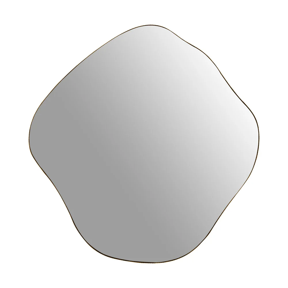 Libra Interiors Organic Mirror in Aged Champagne – Medium