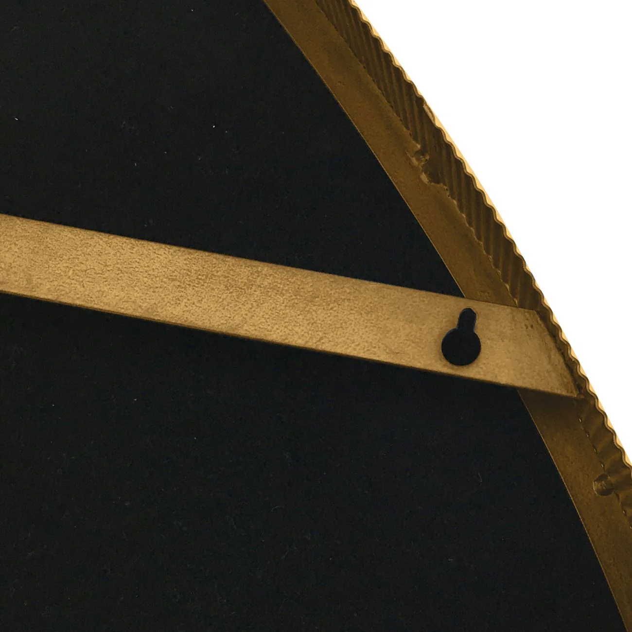 Libra Interiors Organic Mirror in Aged Champagne – Medium - Image 4