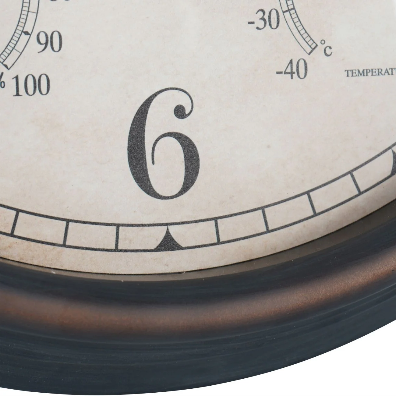 Libra Interiors Outdoor Antiqued Metal Clock – Small - Image 5