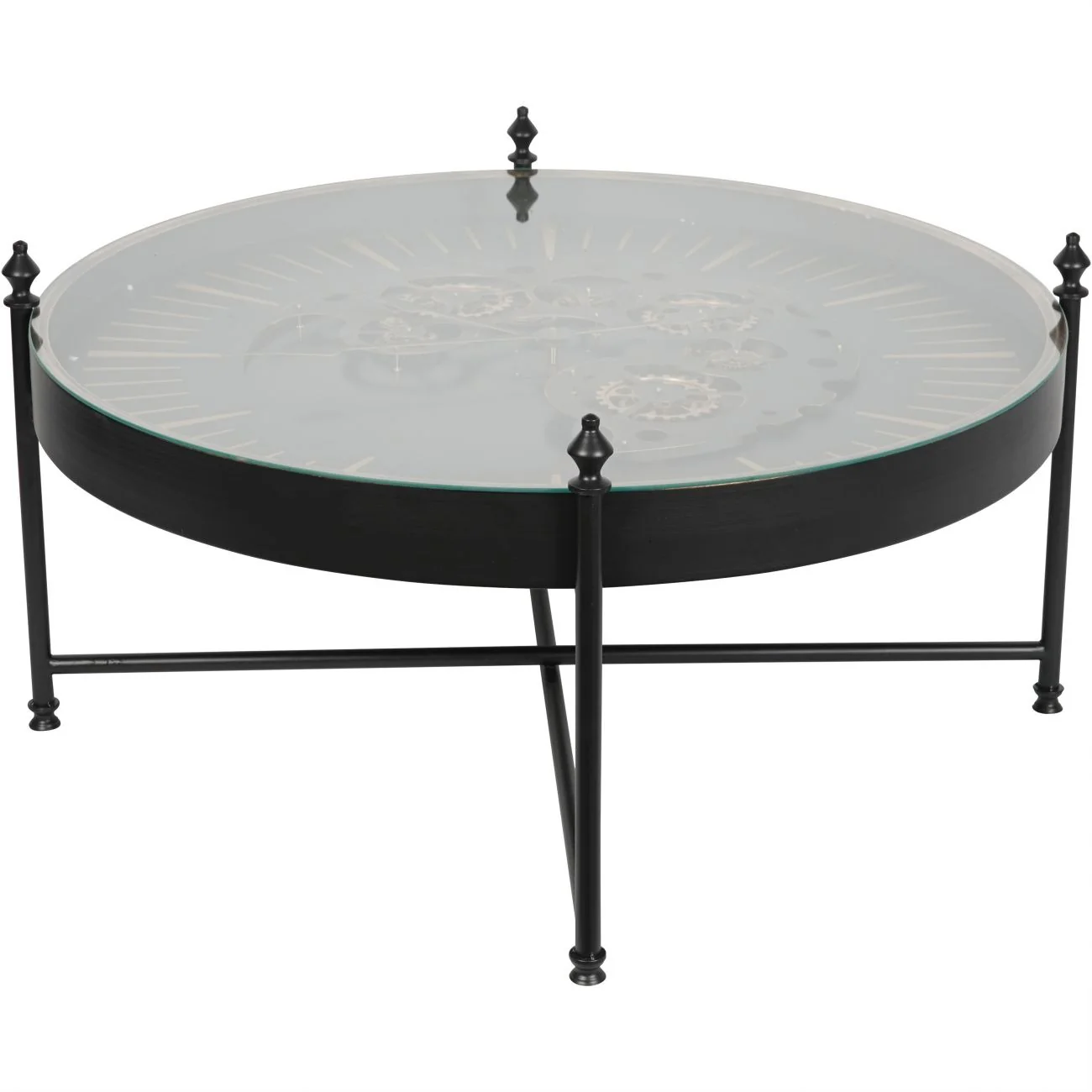 Libra Interiors Palladium Coffee Table – Black and Gold - Image 2