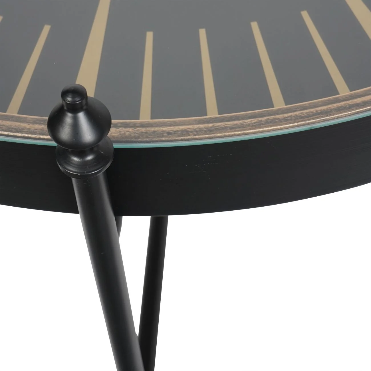 Libra Interiors Palladium Coffee Table – Black and Gold - Image 5