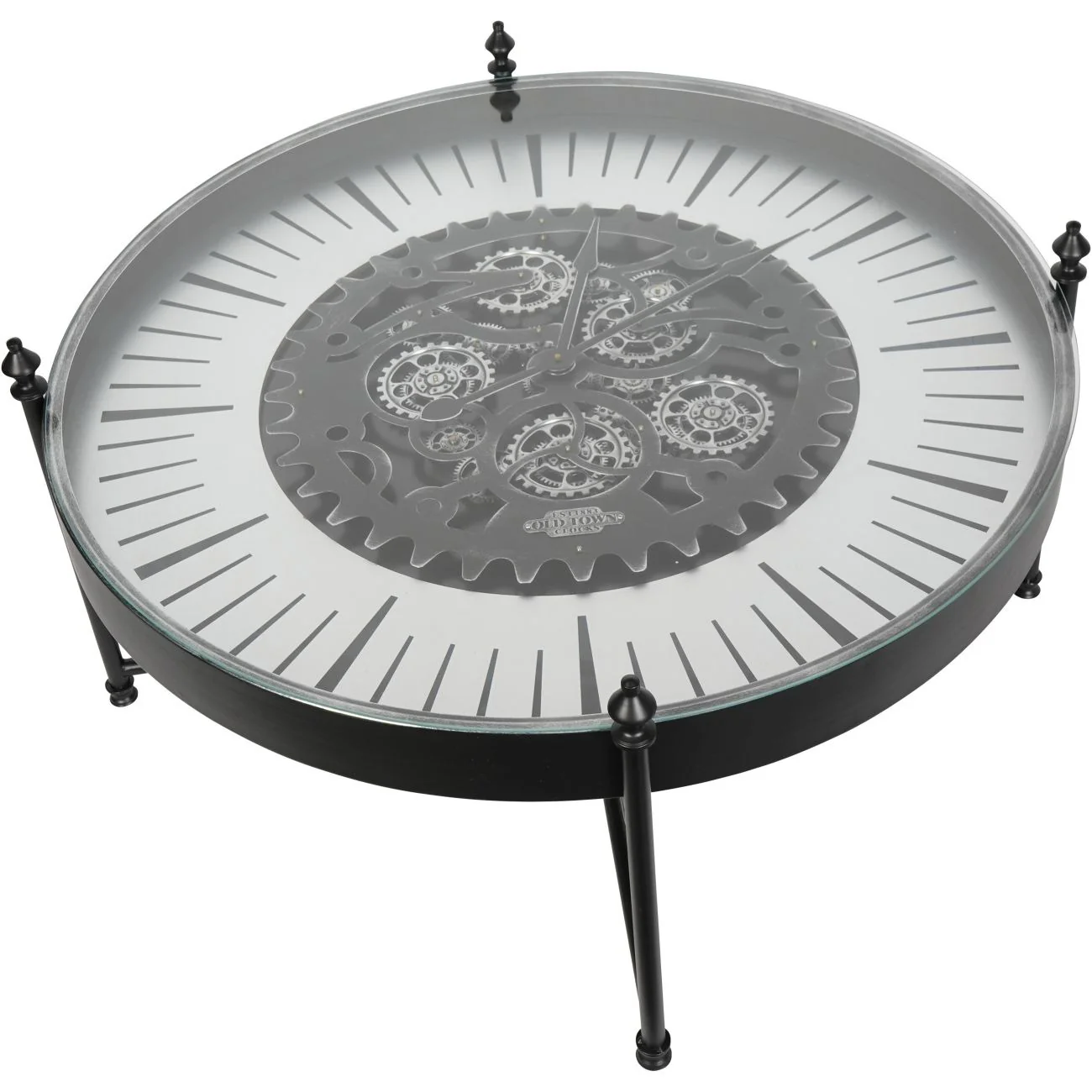 Libra Interiors Palladium Coffee Table – Black and Nickel - Image 3