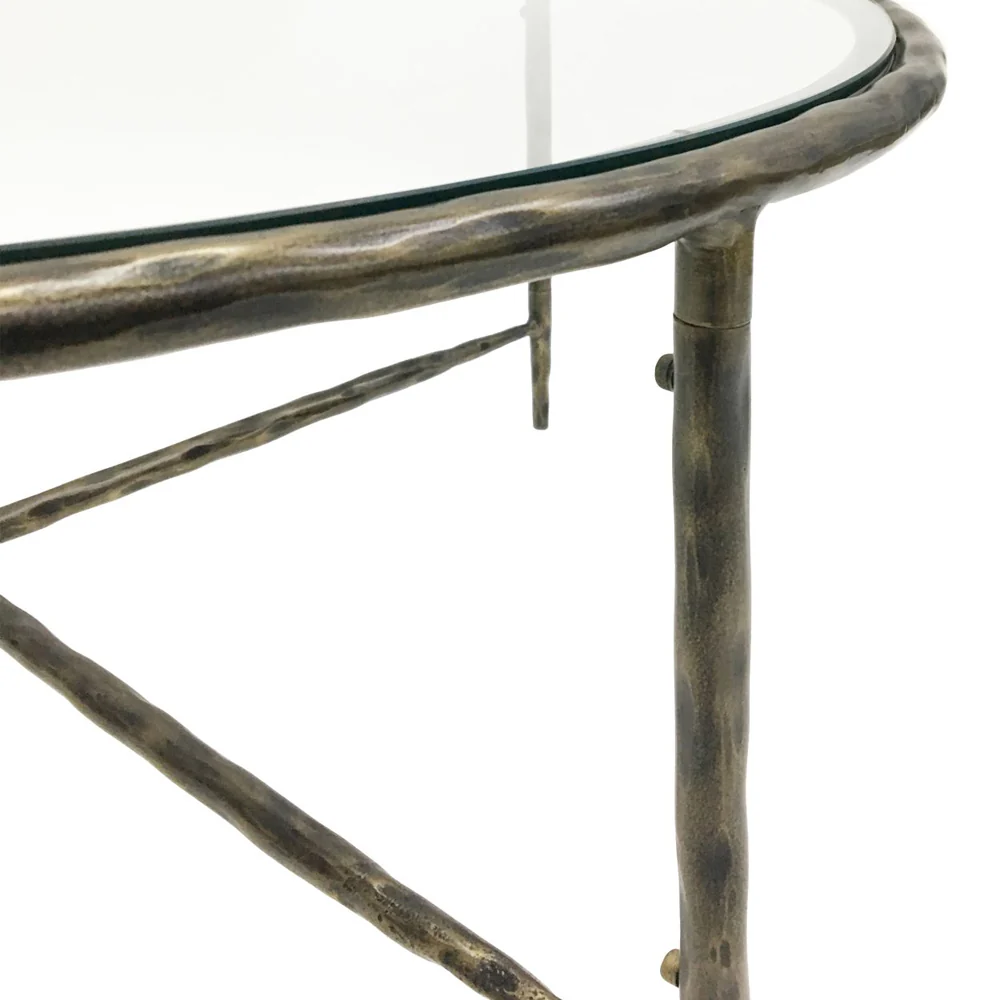 Libra Interiors Patterdale Hand Forged Coffee Table – Dark Bronze Finish - Image 3