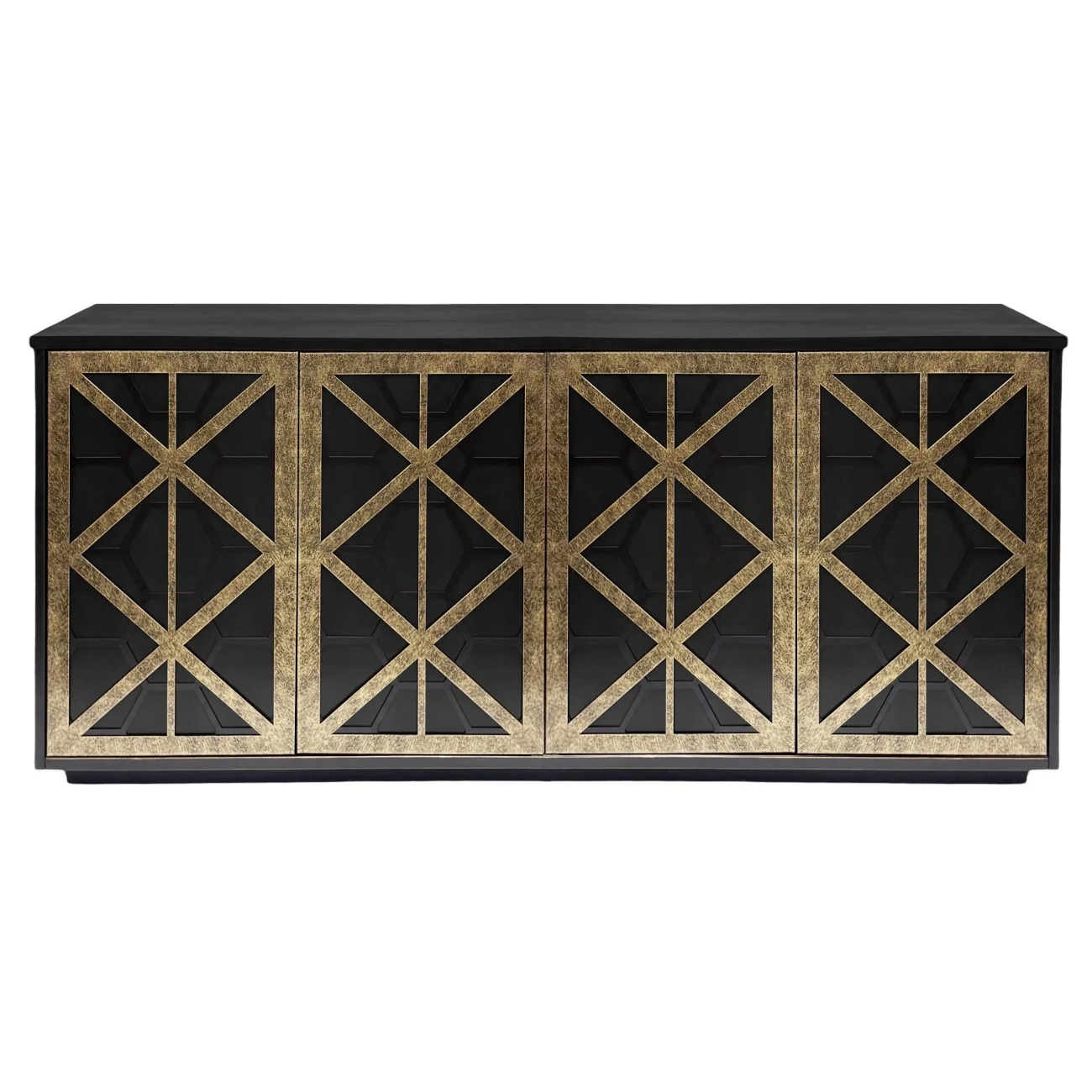 Libra Interiors Reeno Fretwork 4-Door Sideboard