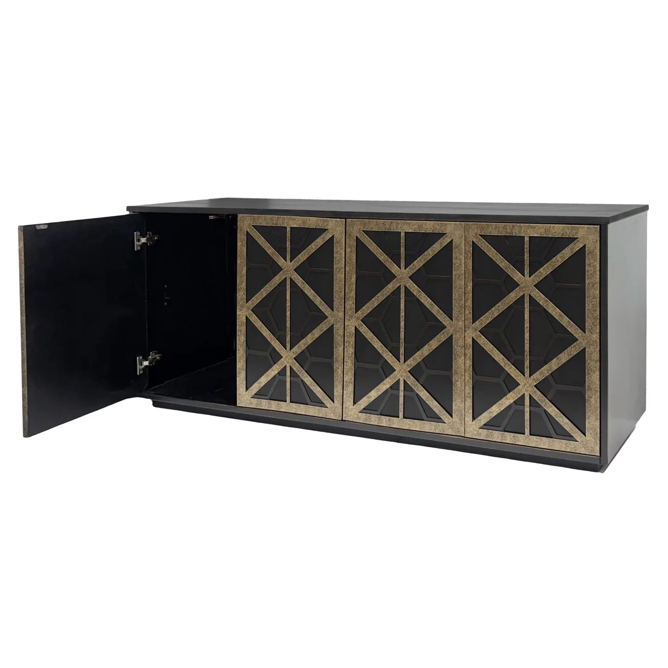 Libra Interiors Reeno Fretwork 4-Door Sideboard - Image 2