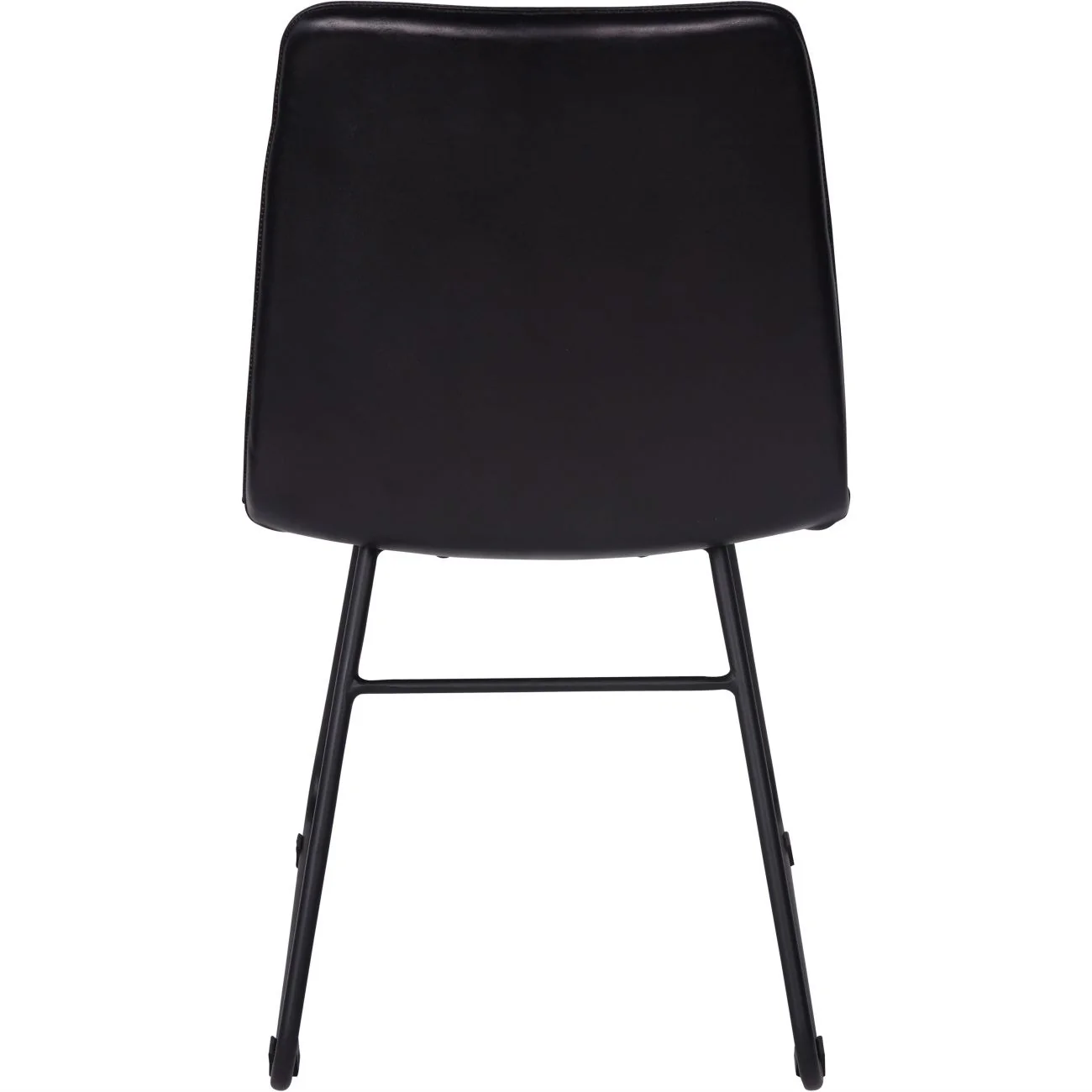 Libra Interiors Robinson Dining Chair in Charcoal Leather – Set of 2 - Image 3