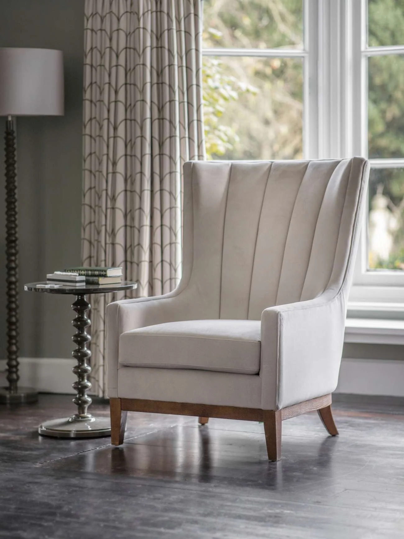 Libra Interiors Rothbury Occasional Chair – Taupe - Image 6