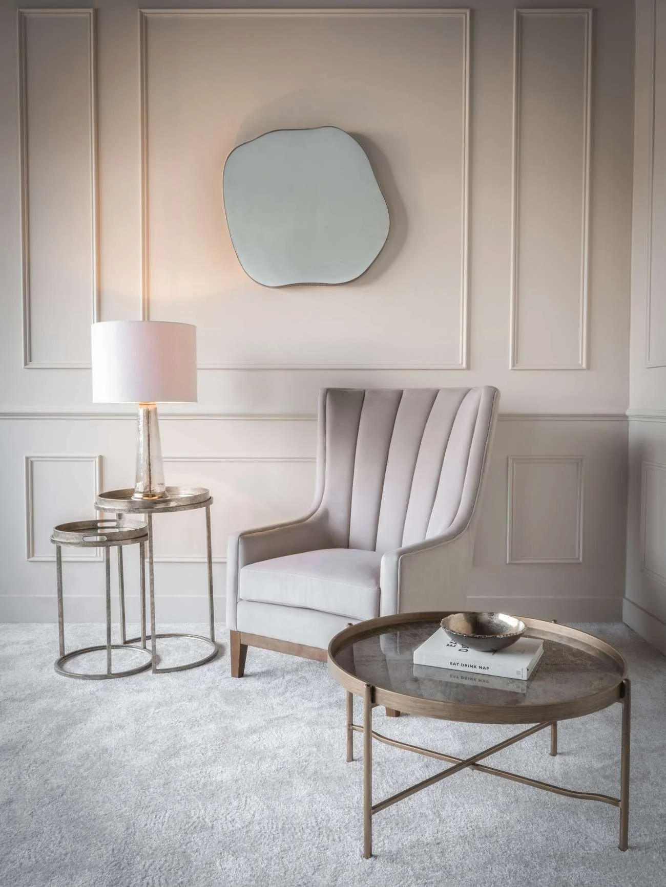 Libra Interiors Rothbury Occasional Chair – Taupe - Image 7