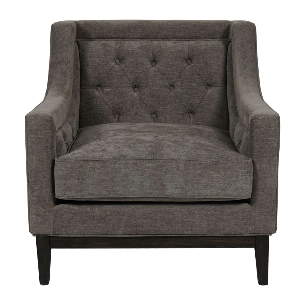 Libra Interiors Theodore Armchair – Warm Grey Fabric