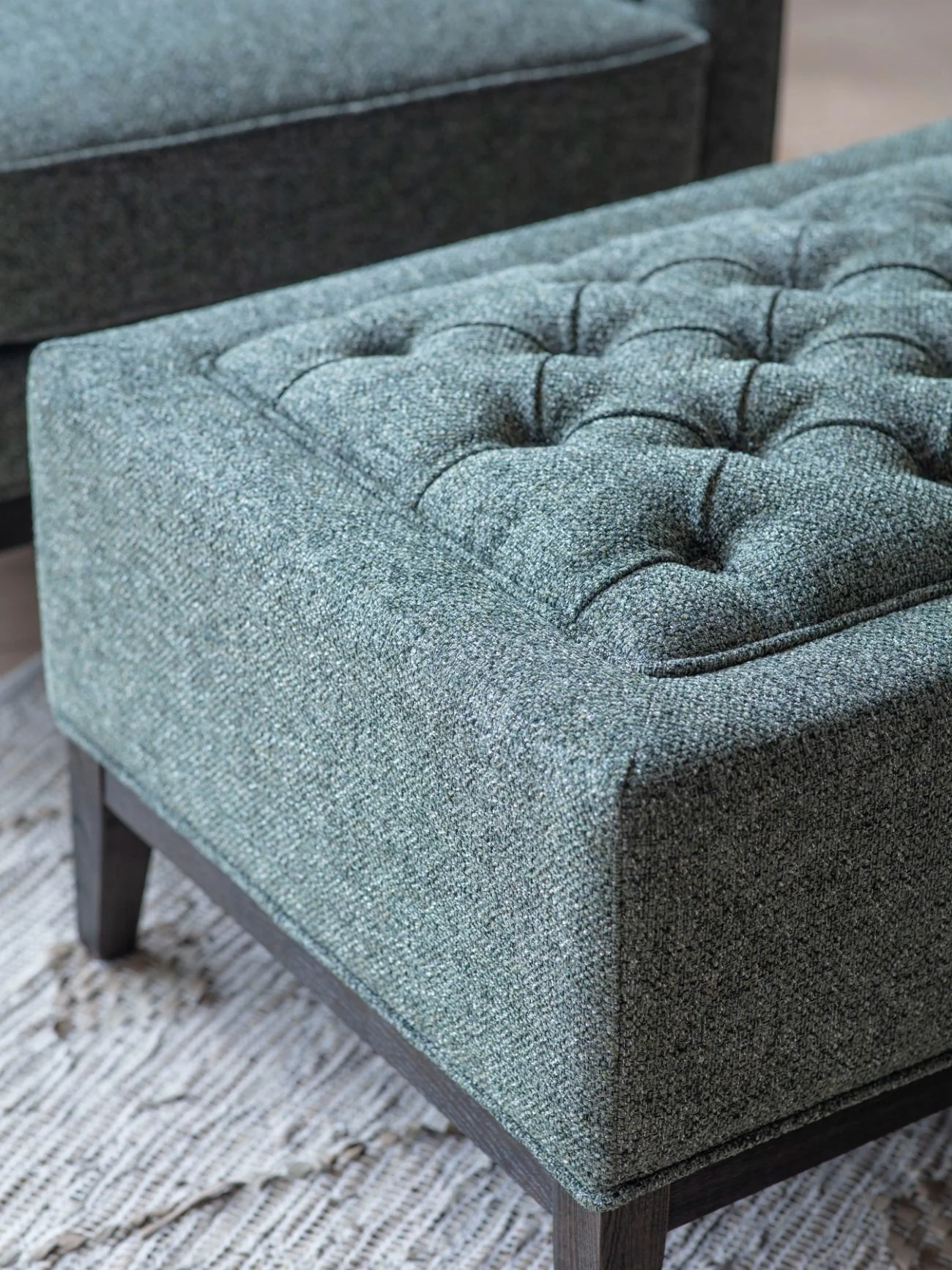 Libra Interiors Theodore Stool – Forest Green - Image 2