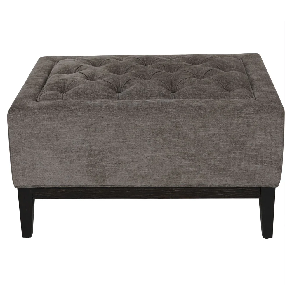 Libra Interiors Theodore Stool – Warm Grey Fabric