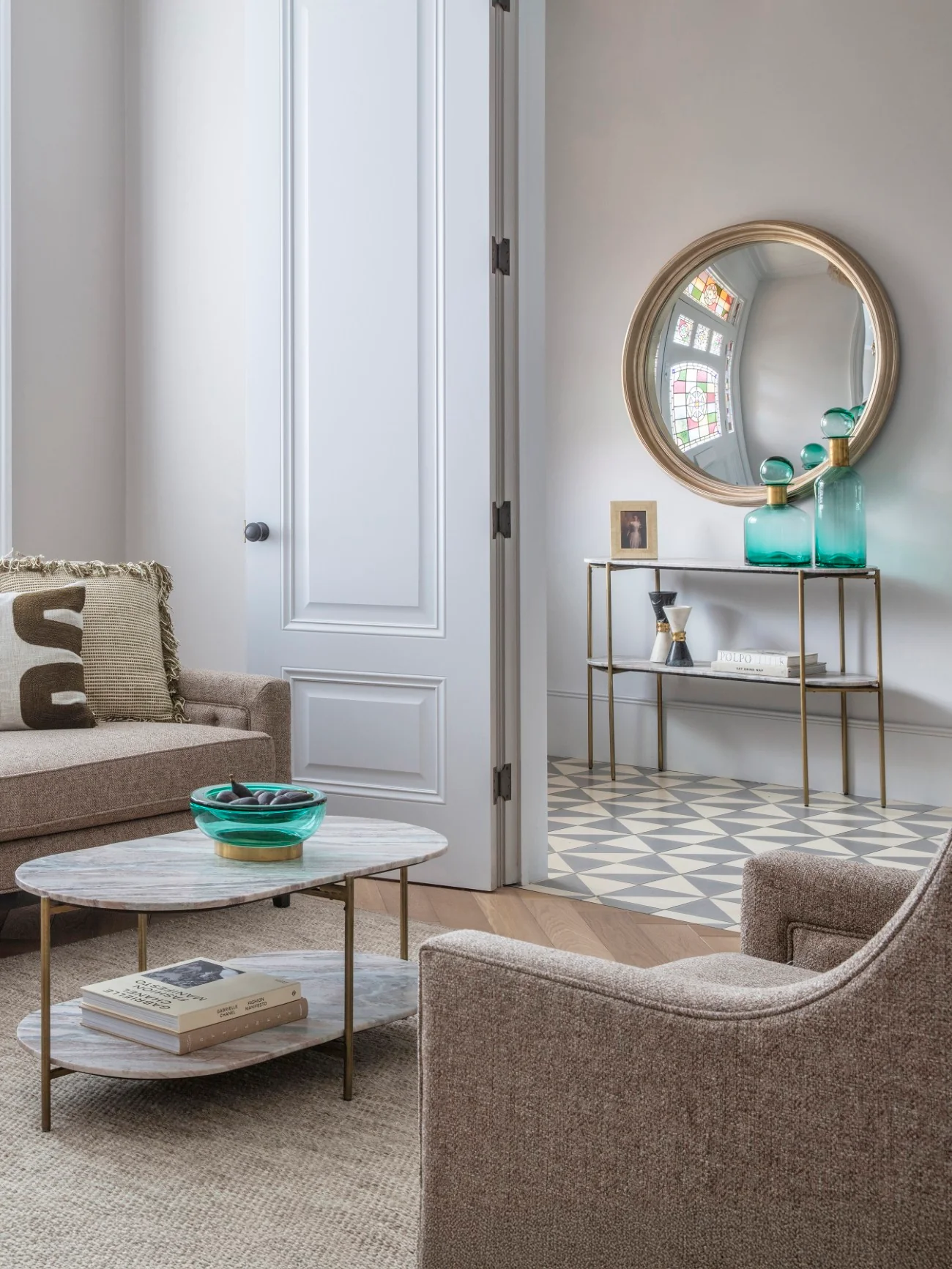 Libra Interiors Toronto Marble Console Table - Image 7