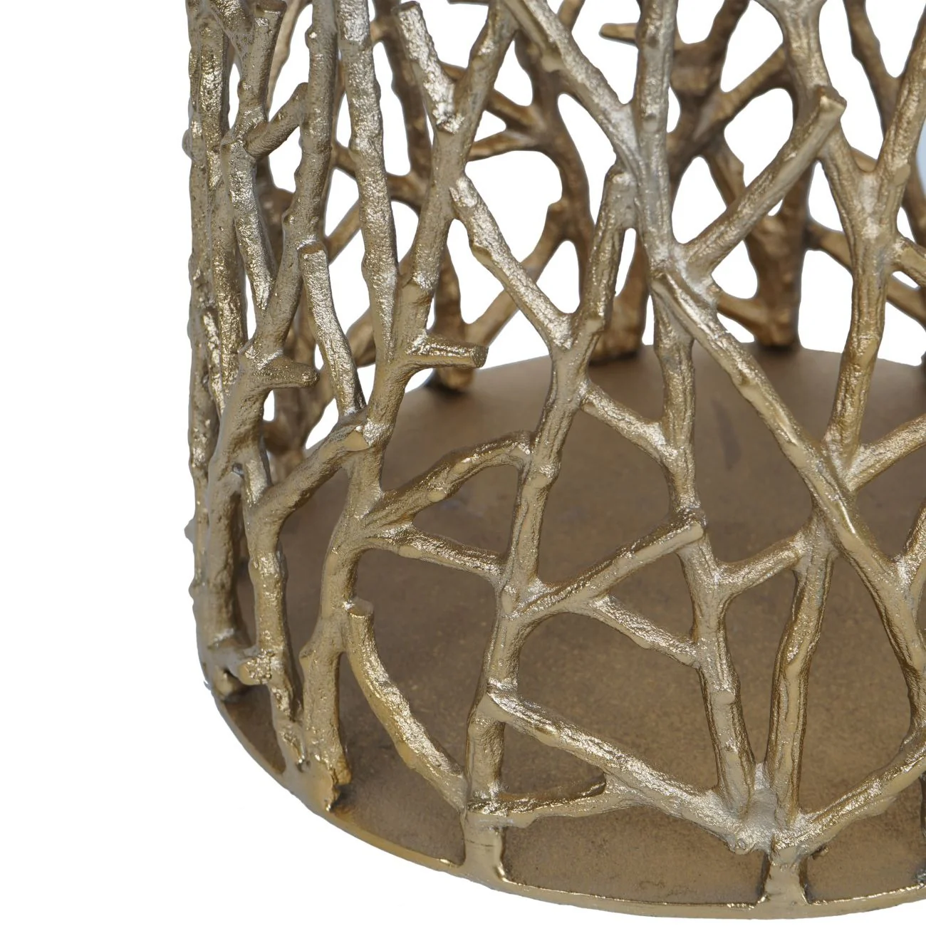 Libra Interiors Twig Sculpture Floor Vase – Gold - Image 4