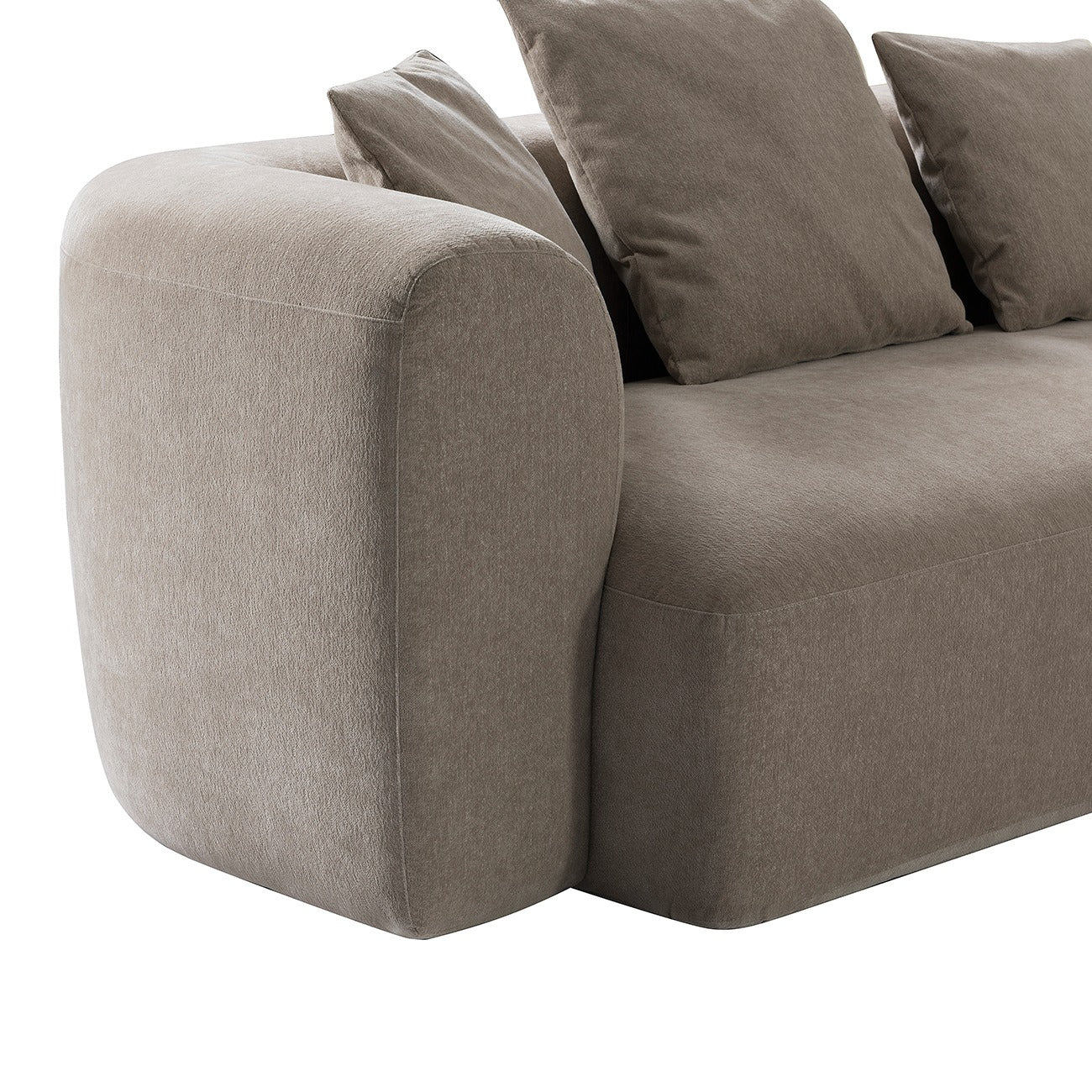 Libra Interiors Wicklow Sectional Sofa – Natural Chenille - Image 4