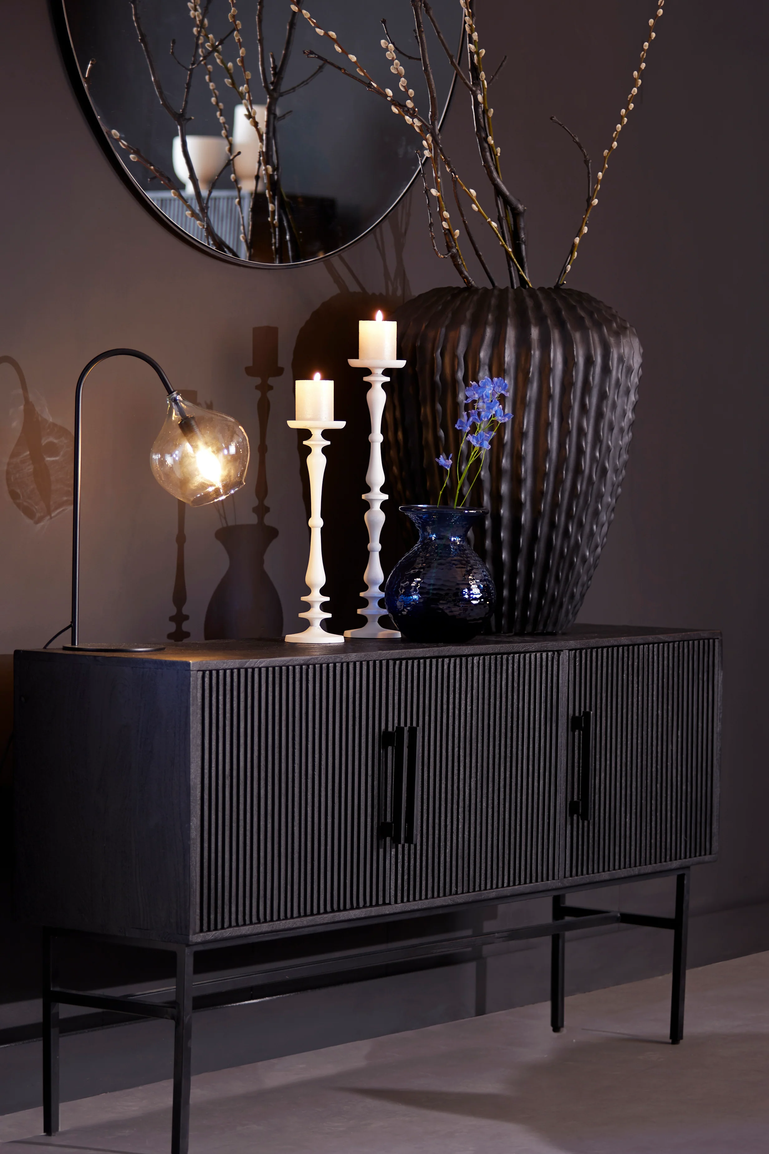 Light & Living Abage Ribbed Cabinet - Image 7