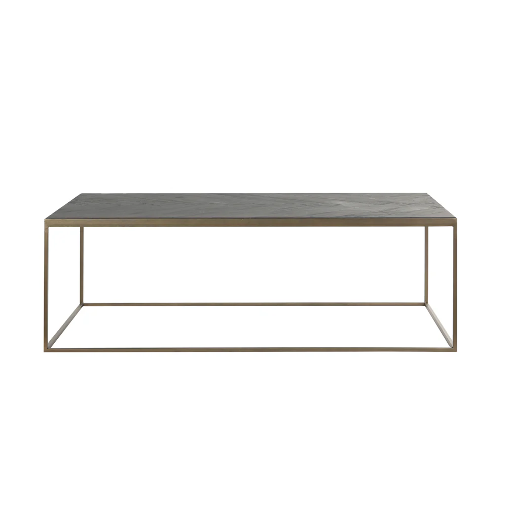 Light & Living Chisa Coffee Table in Black and Antique Bronze