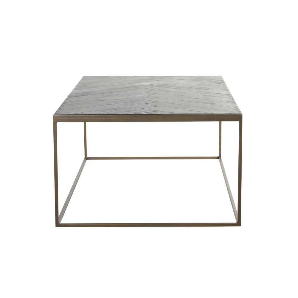 Light & Living Chisa Coffee Table in Black and Antique Bronze - Image 3