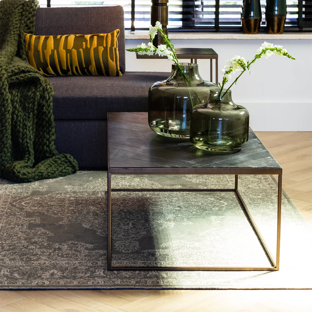 Light & Living Chisa Coffee Table in Black and Antique Bronze - Image 5