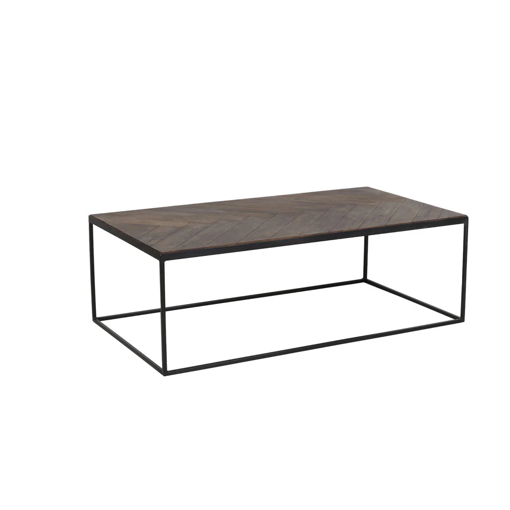 Light & Living Chisa Coffee Table in Brown and Black - Image 2