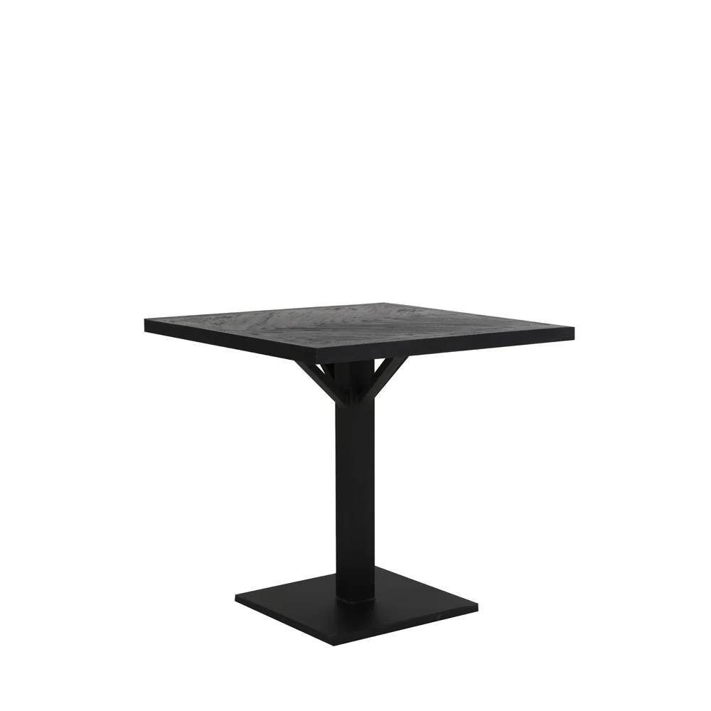 Light & Living Chisa Dining Table with Black Wooden Top - Image 2