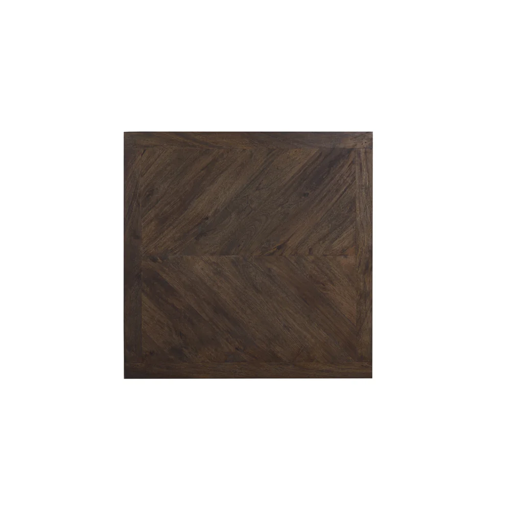Light & Living Chisa Dining Table with Brown Wooden Top - Image 3