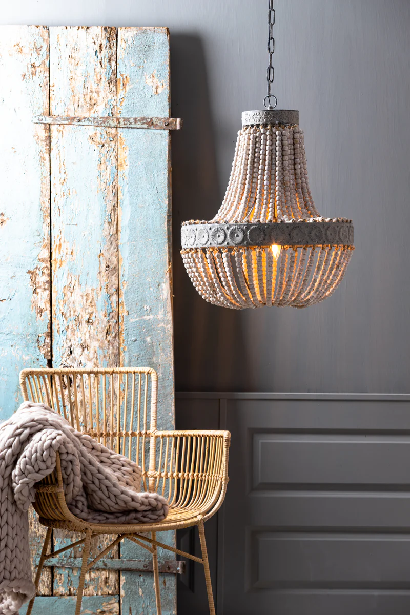 Light & Living Luna Beaded Hanging Lamp - Image 8