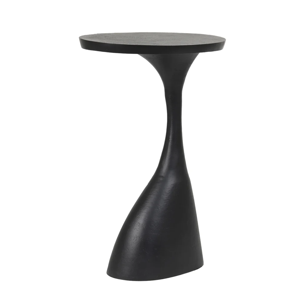 Light & Living Macau Side Table in Matt Black Colour