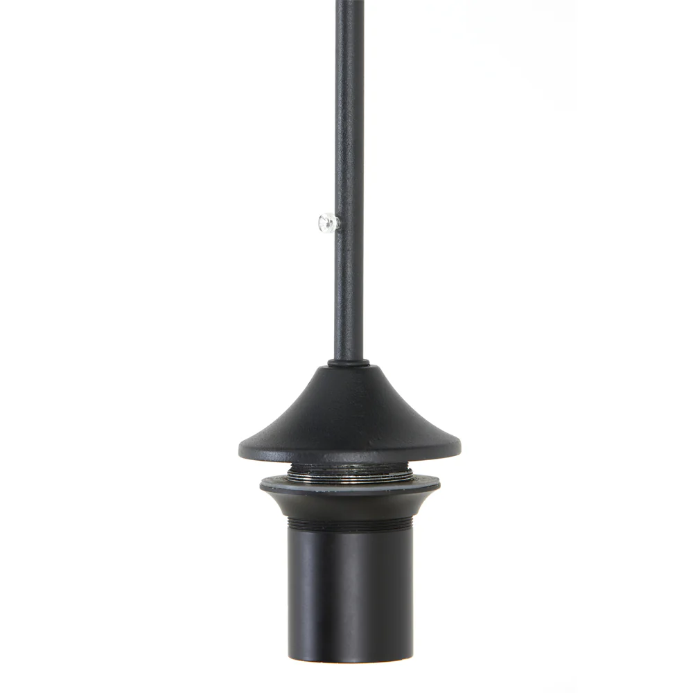 Light & Living Mayson Hanging Lamp in Matt Black and Brown Glass – 10 Lights - Image 6