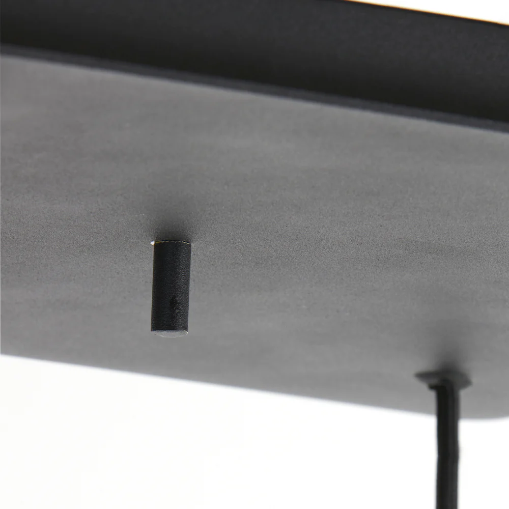 Light & Living Mayson Hanging Lamp in Matt Black and Smoked Glass – 10 Lights - Image 7