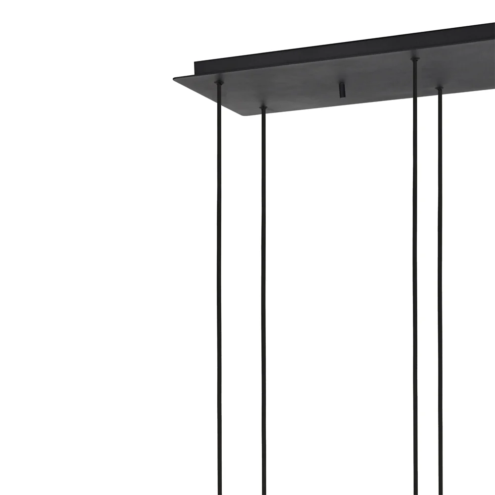 Light & Living Mayson Hanging Lamp in Matt Black and Smoked Glass – 10 Lights - Image 8