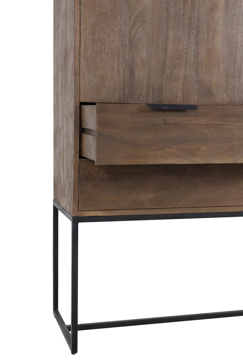 Light & Living Meave Cabinet in Dark Brown Wood - Image 10