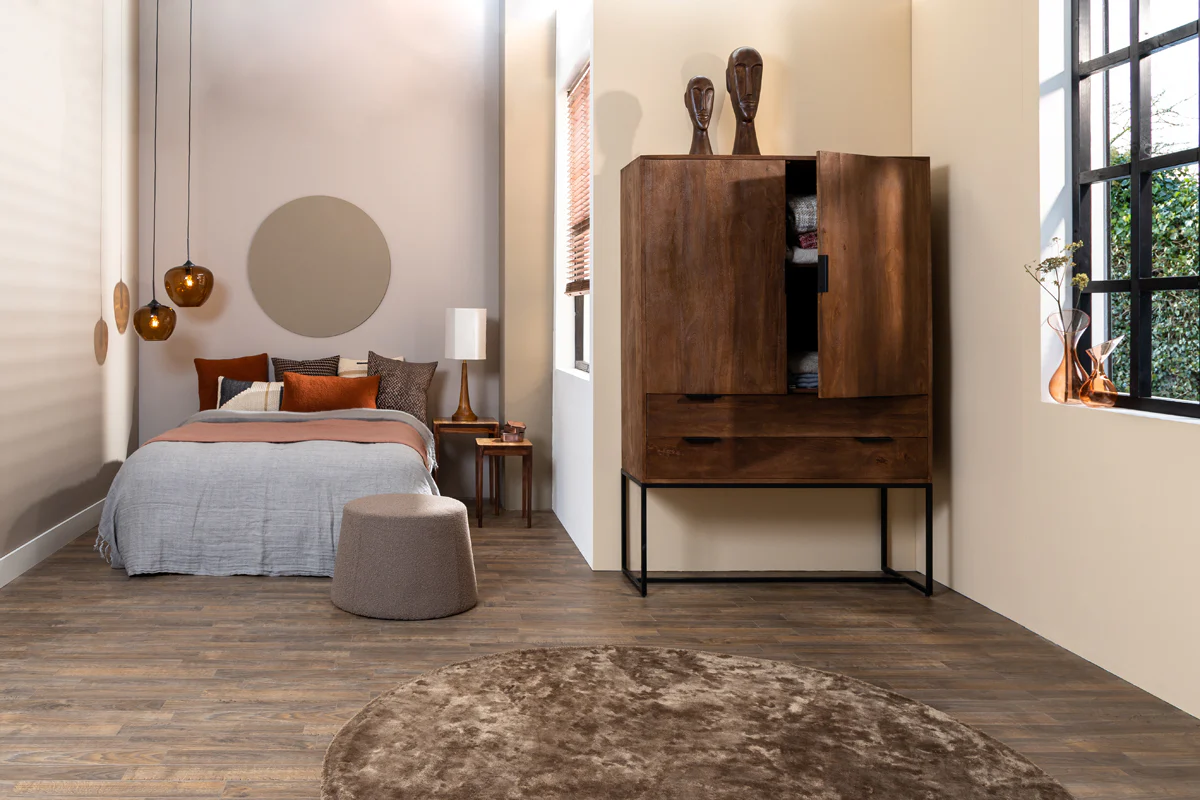 Light & Living Meave Cabinet in Dark Brown Wood - Image 11