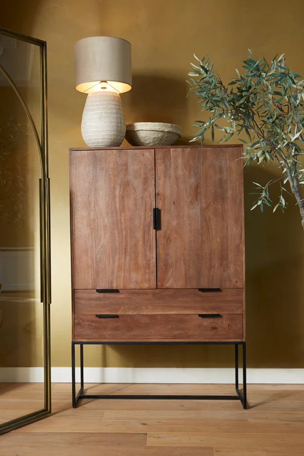 Light & Living Meave Cabinet in Dark Brown Wood - Image 12