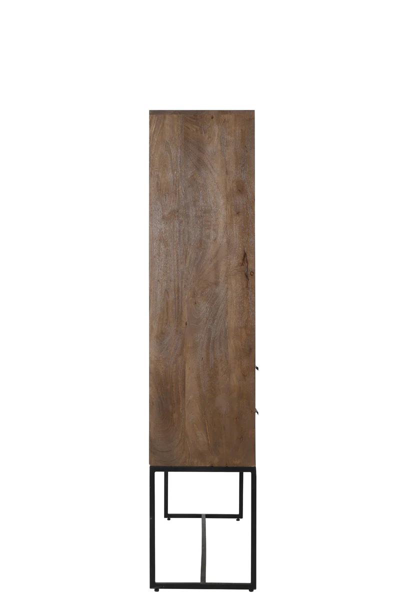 Light & Living Meave Cabinet in Dark Brown Wood - Image 5