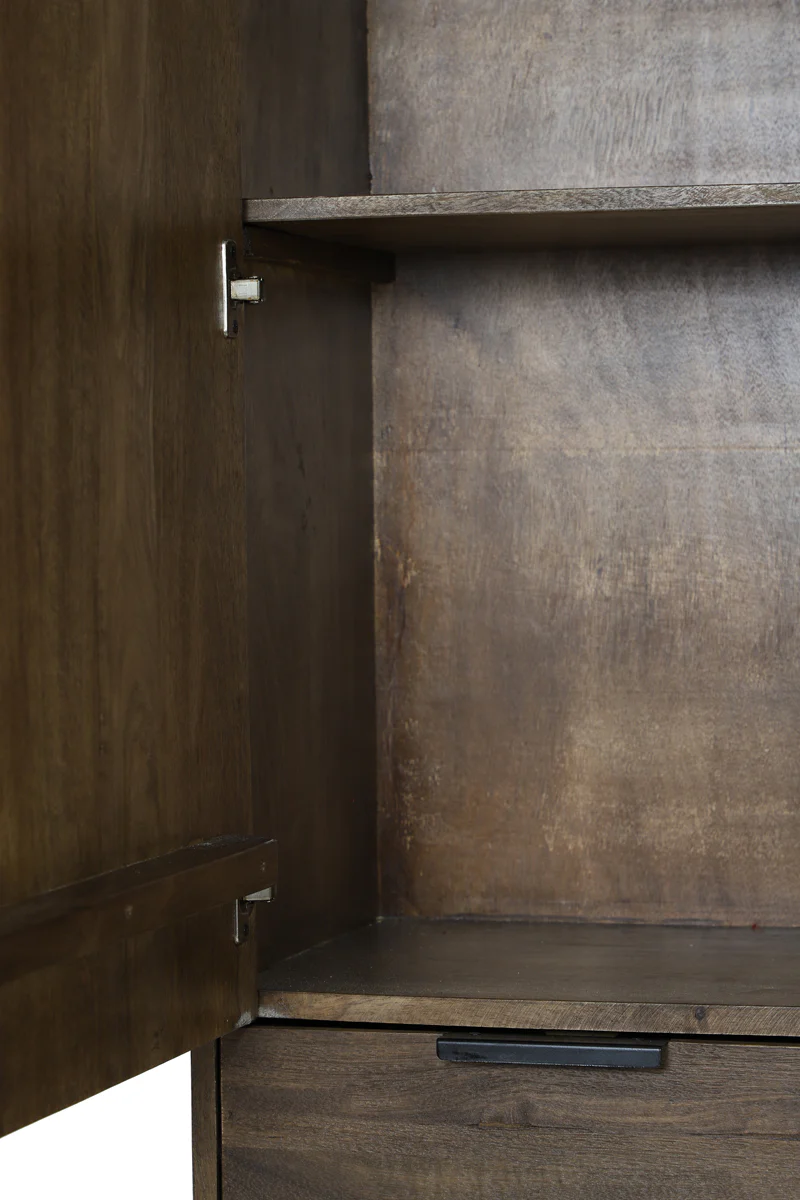 Light & Living Meave Cabinet in Dark Brown Wood - Image 7