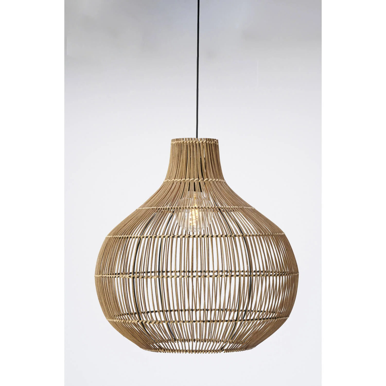 Light & Living Pacino Rattan Hanging Lamp – Large - Image 3