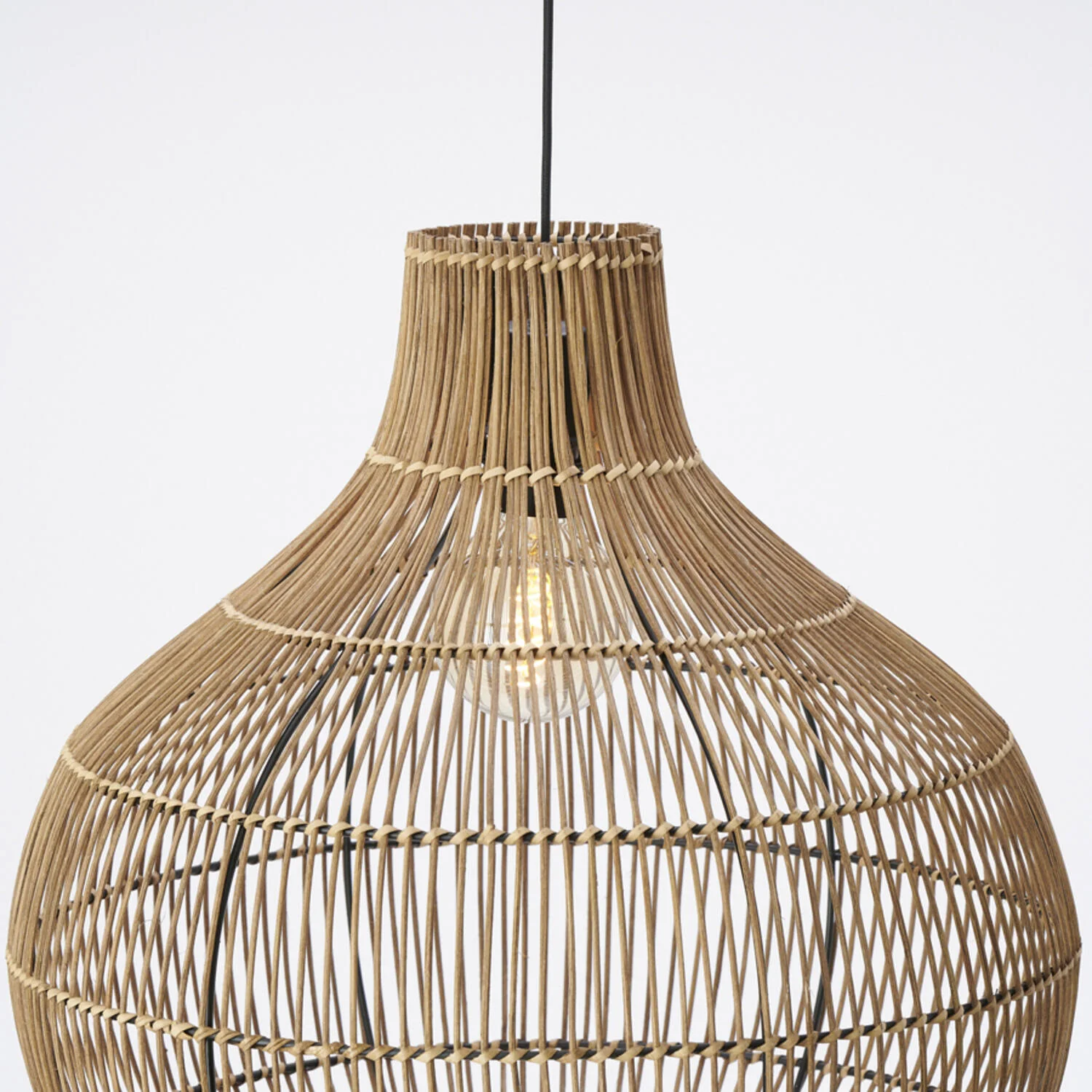 Light & Living Pacino Rattan Hanging Lamp – Large - Image 6