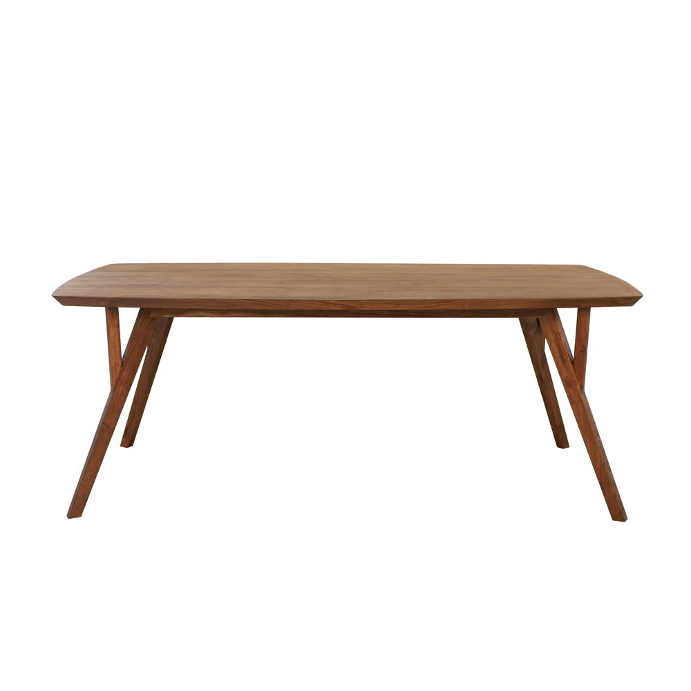 Light & Living Quenza Dining Table in Brown Acacia Wood – 200cm - Second
