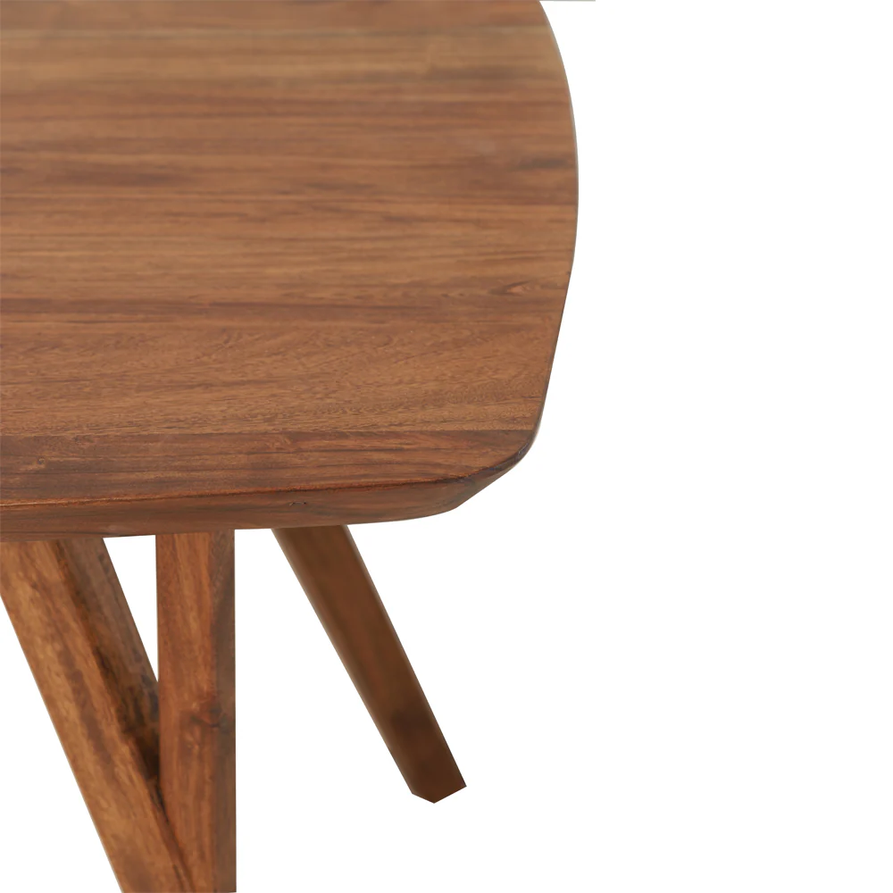Light & Living Quenza Dining Table in Brown Acacia Wood – 200cm - Second - Image 5