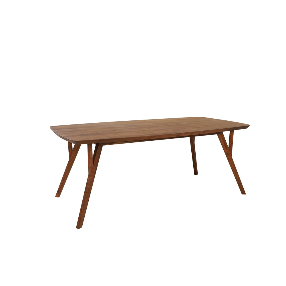Light & Living Quenza Dining Table in Brown Acacia Wood – 220cm - Image 2