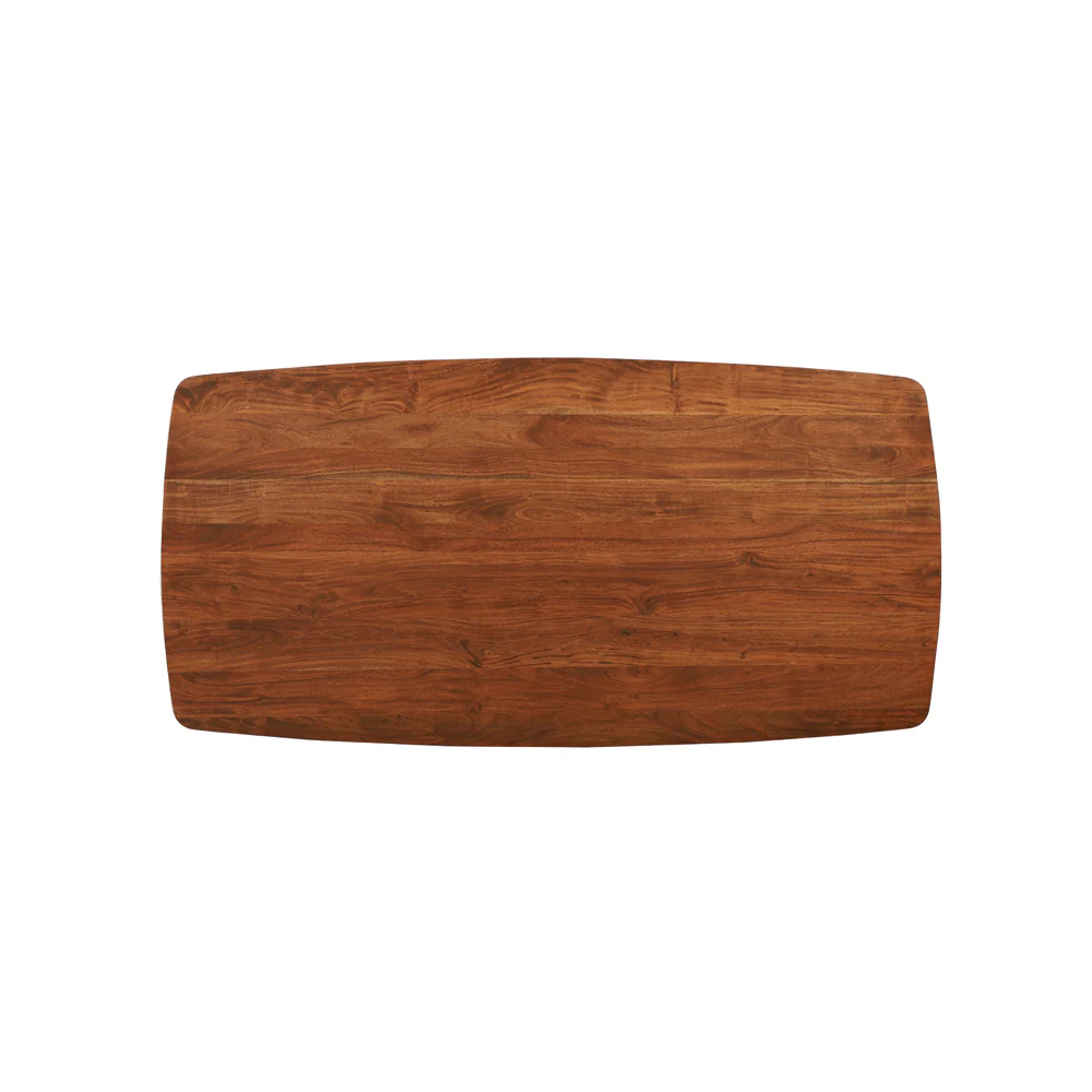 Light & Living Quenza Dining Table in Brown Acacia Wood – 220cm - Image 4